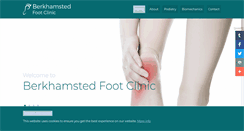 Desktop Screenshot of berkhamstedfootclinic.co.uk