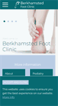 Mobile Screenshot of berkhamstedfootclinic.co.uk