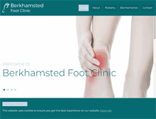 Tablet Screenshot of berkhamstedfootclinic.co.uk